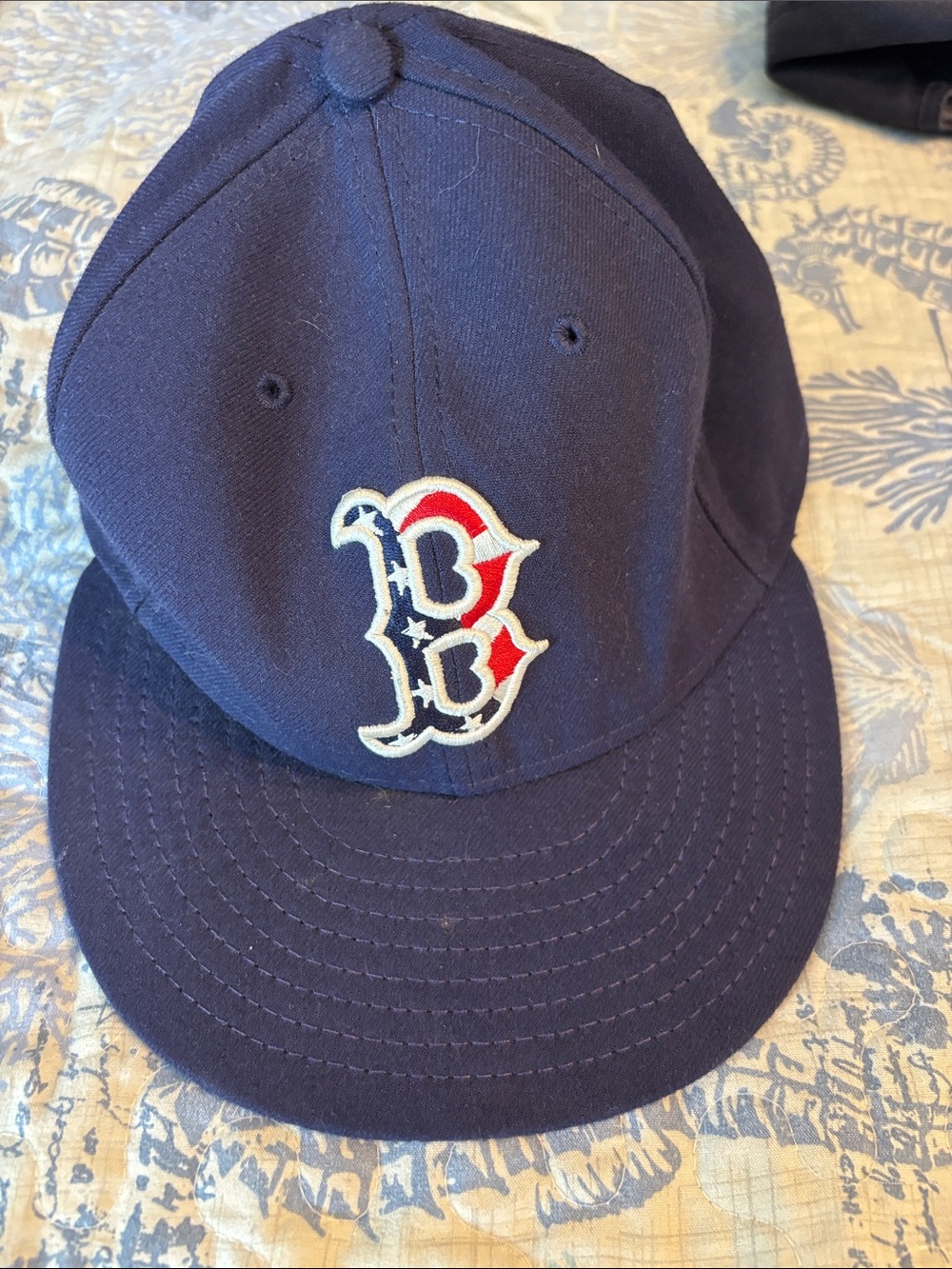 Boston Red Sox New Era 59FIFTY Fitted Cap Navy Blue Patriotic USA Logo
